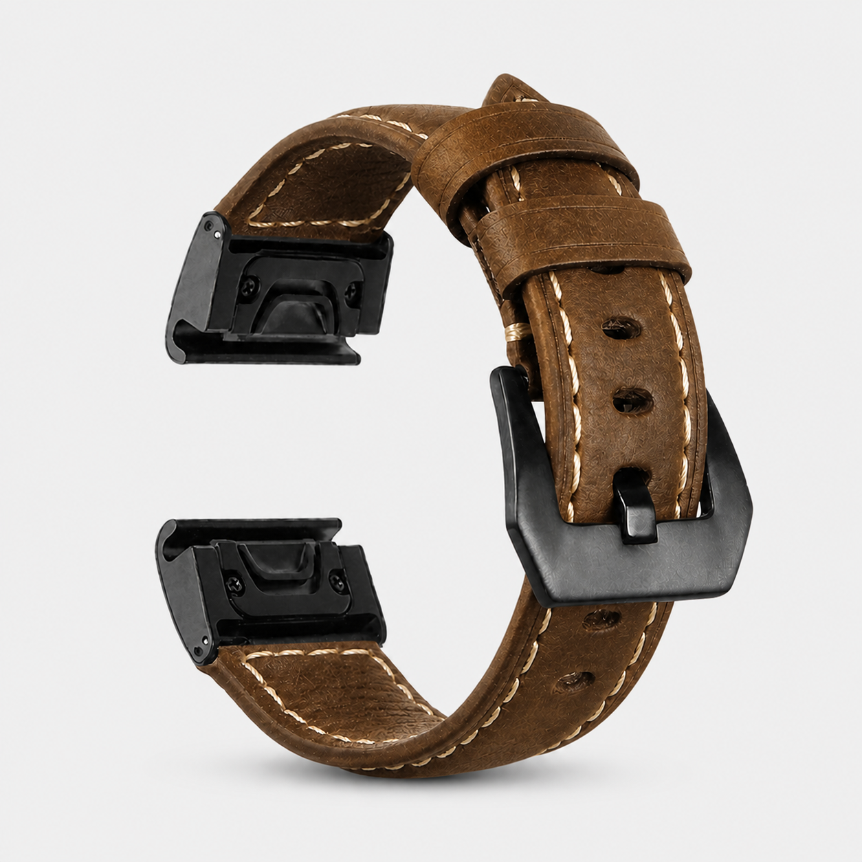 Image of Ronan — Genuine Leather Band — Garmin QuickFit 20