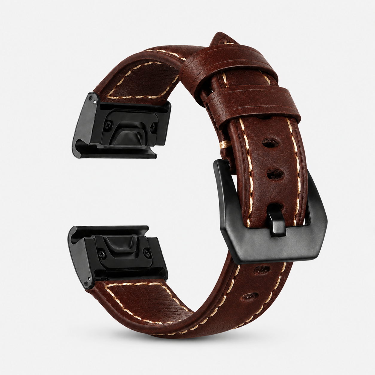 Image of Ronan — Pasek ze skóry naturalnej — Garmin QuickFit 22