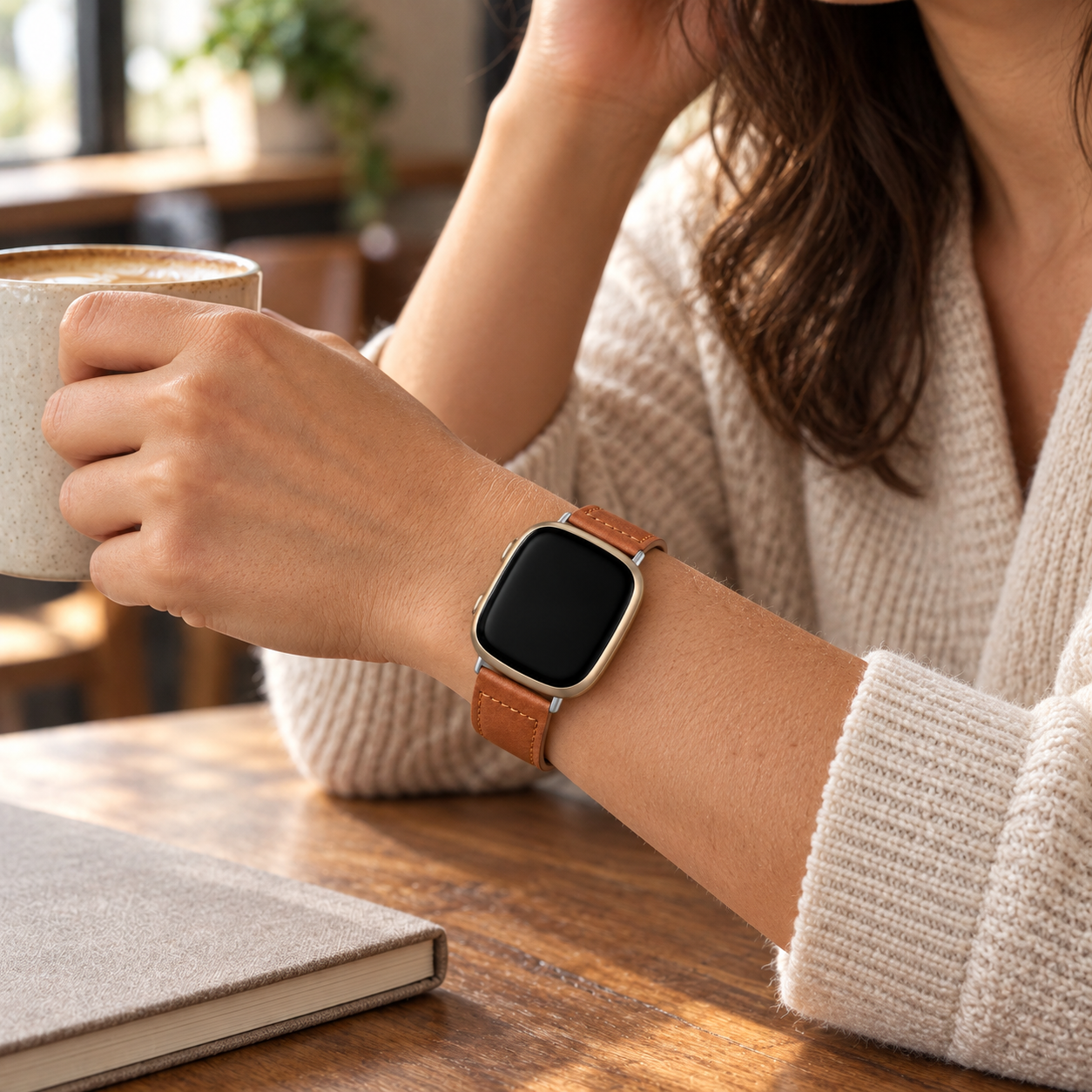 Image of Noren — Genuine Leather Band — Fitbit Versa 3/4 & Sense 1/2
