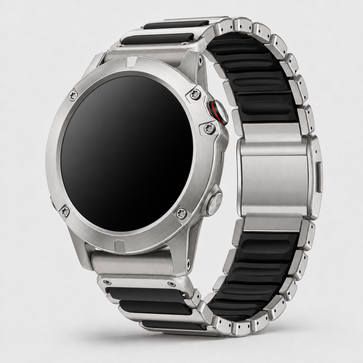 Image of Zephyr — Stainless Silicone Link — Garmin QuickFit 22
