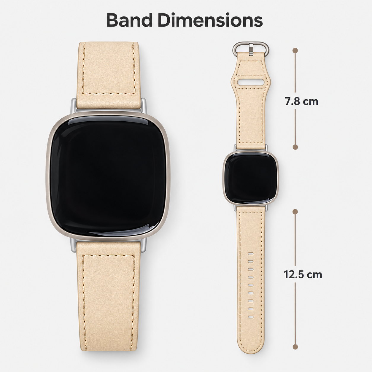 Image of Harper — Genuine Leather Band — Fitbit Versa 3/4 & Sense 1/2