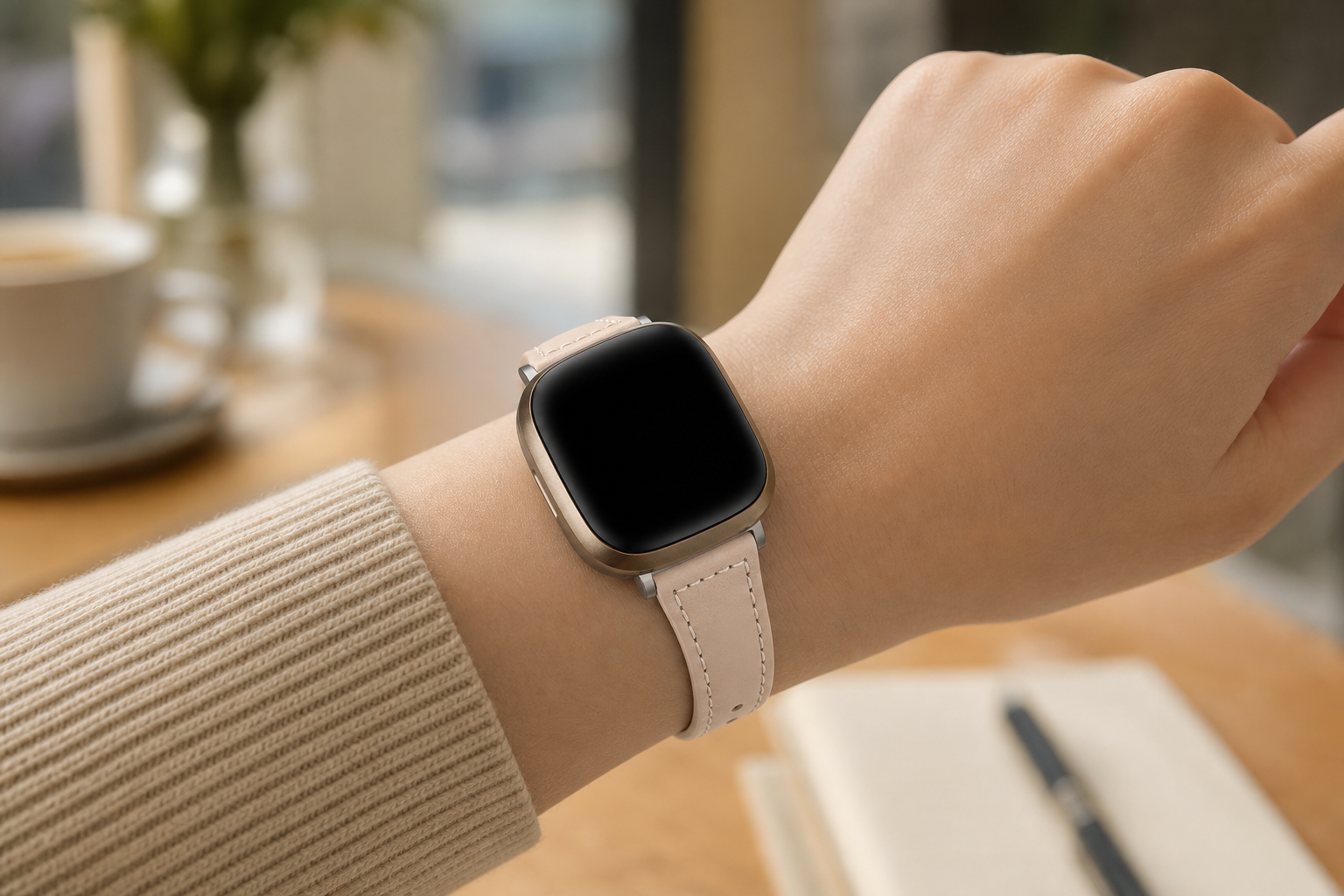 Image of Ellis — Genuine Leather Band — Fitbit Versa 3/4 & Sense 1/2