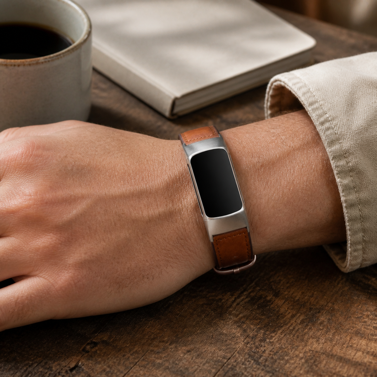 Image of Harper — Correa de cuero auténtico — Fitbit Charge 5/6