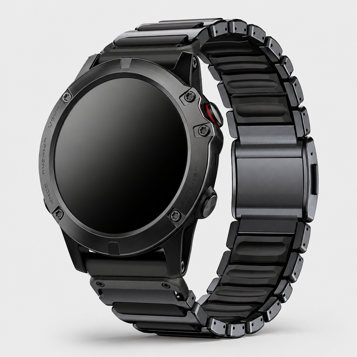 Image of Zephyr — Stainless Silicone Link — Garmin QuickFit 22