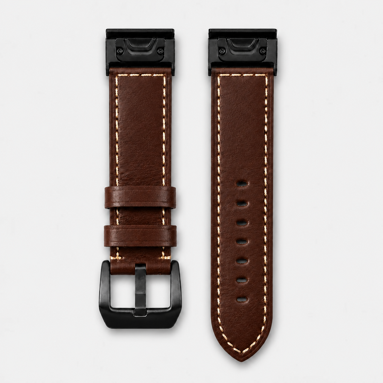 Image of Ronan — Pasek ze skóry naturalnej — Garmin QuickFit 22