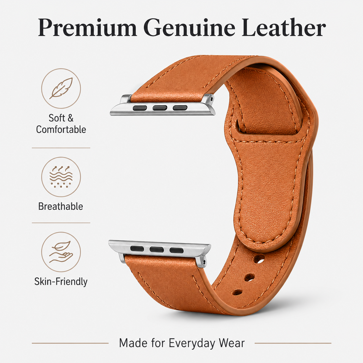 Image of Noren — Correa de cuero auténtico — Apple Watch