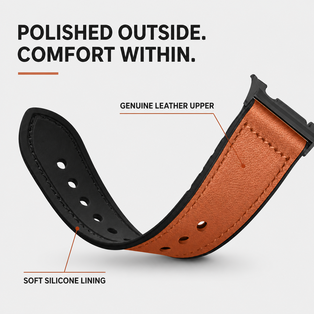Image of Calder — Genuine Leather Band — Galaxy Watch Ultra