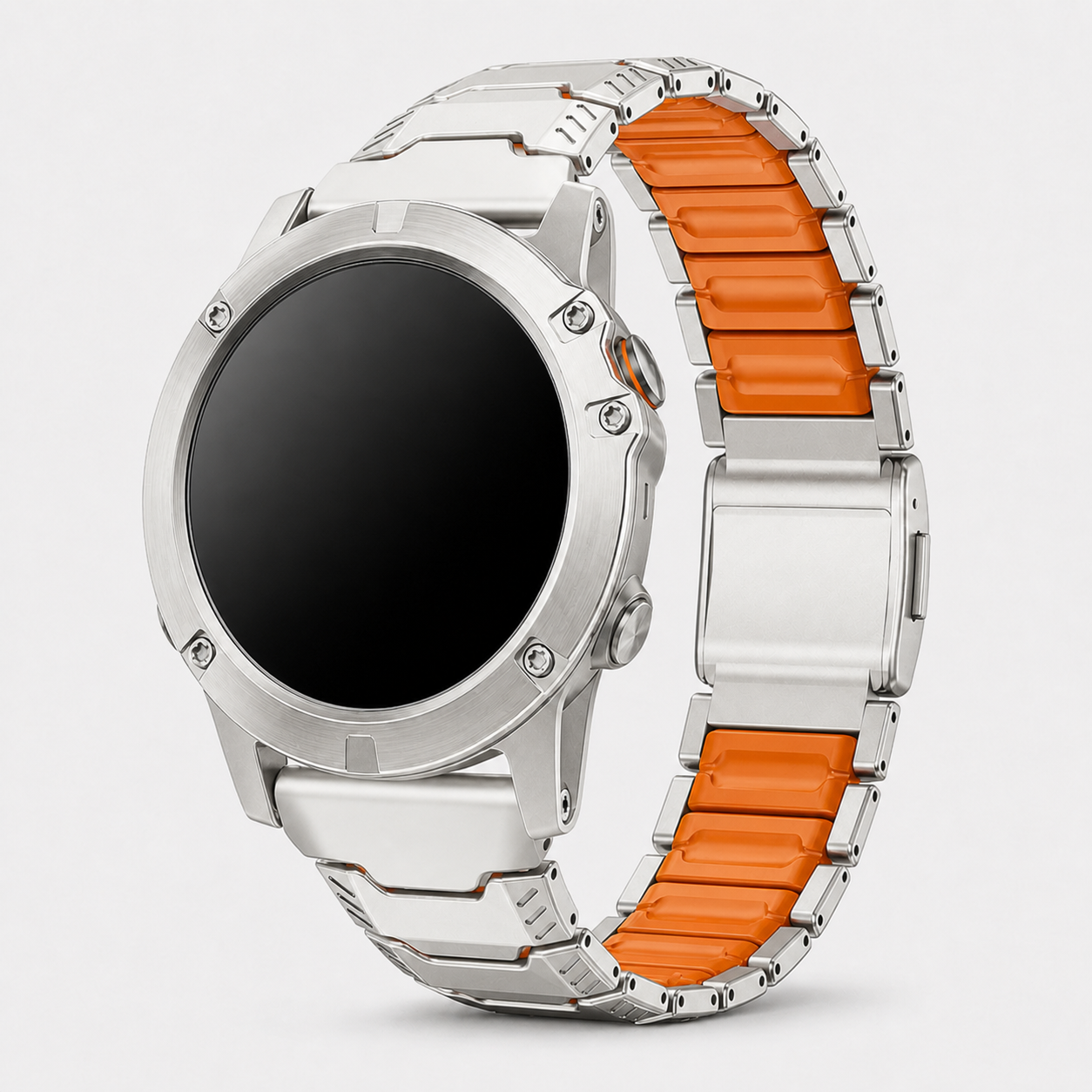 Image of Kovar — Stainless Silicone Link — Garmin QuickFit 22