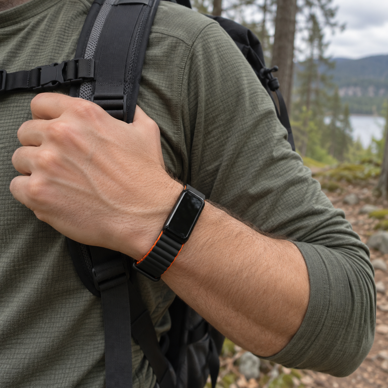 Image of Aira — Magnetic Silicone Sport Strap — Fitbit Air