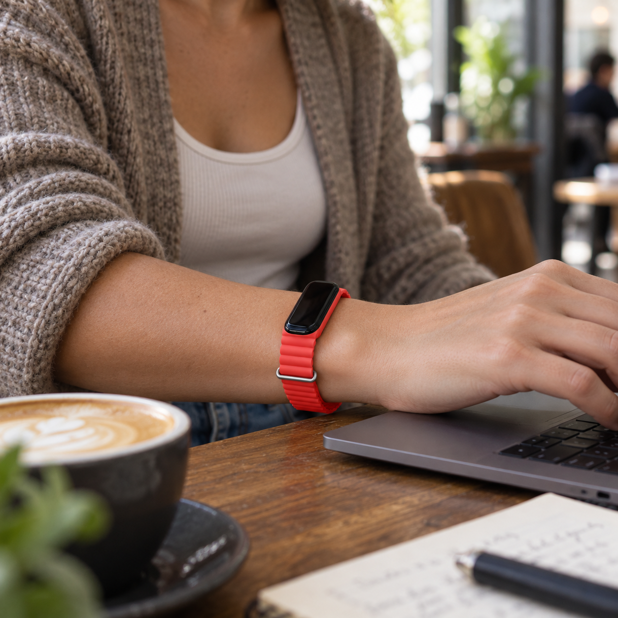 Image of Aira — Magnetic Silicone Sport Strap — Fitbit Air
