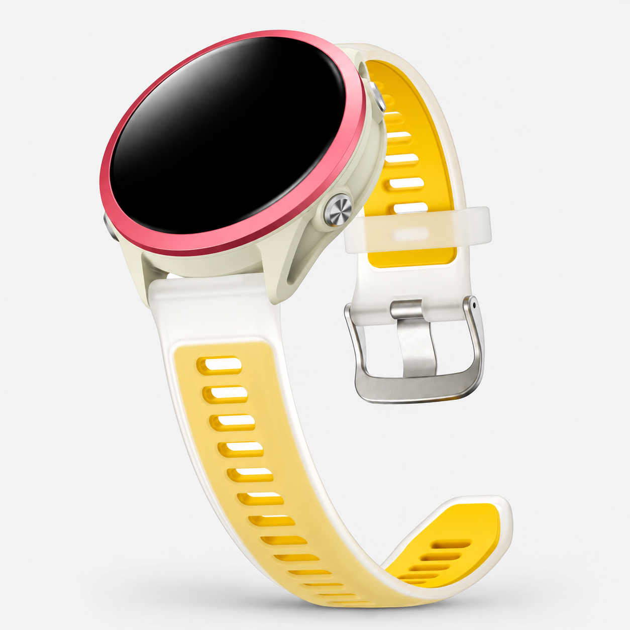 Image of Jelli Yellow jelly-style silicone sport band for Quick Release 22mm