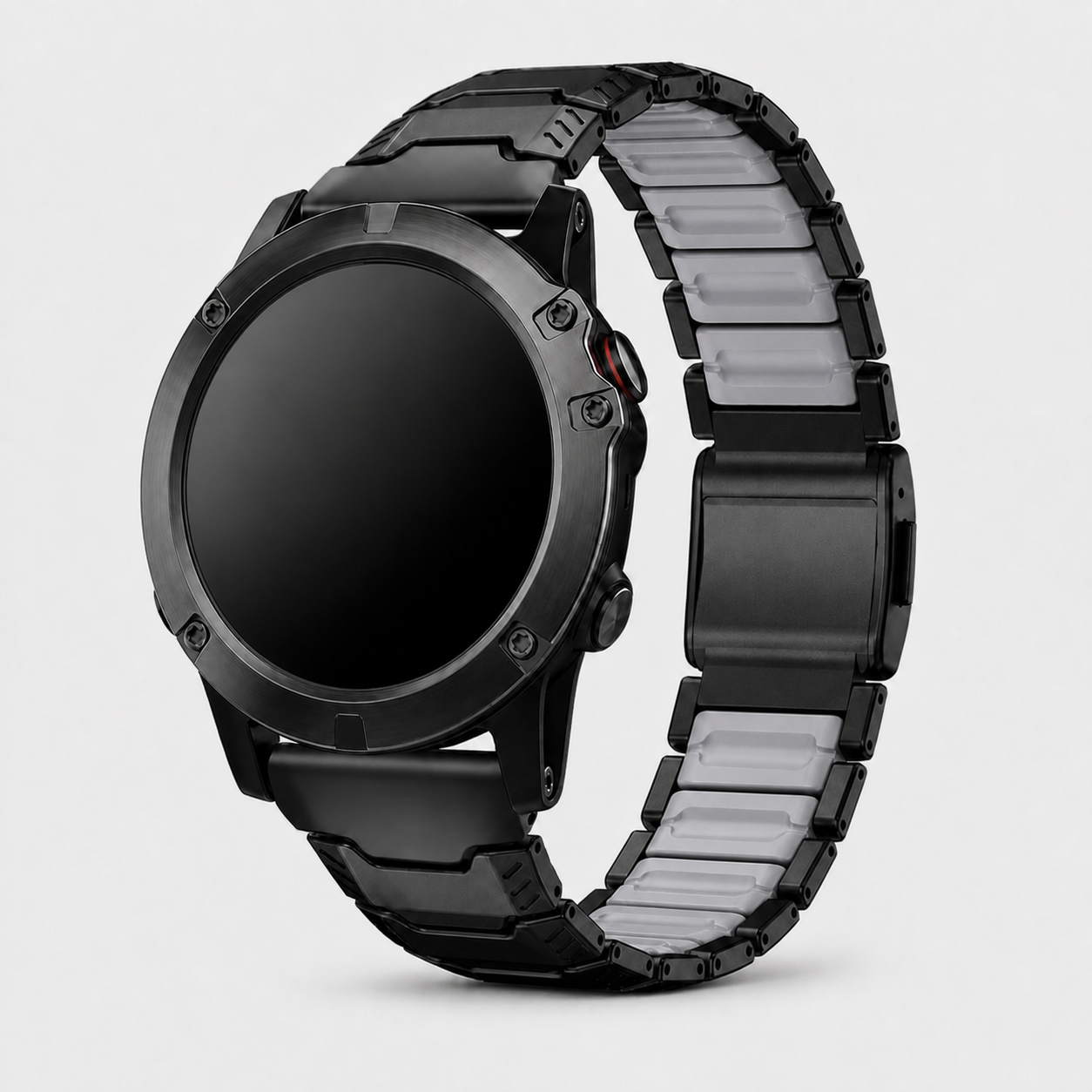 Image of Kovar — Stainless Silicone Link — Garmin QuickFit 22