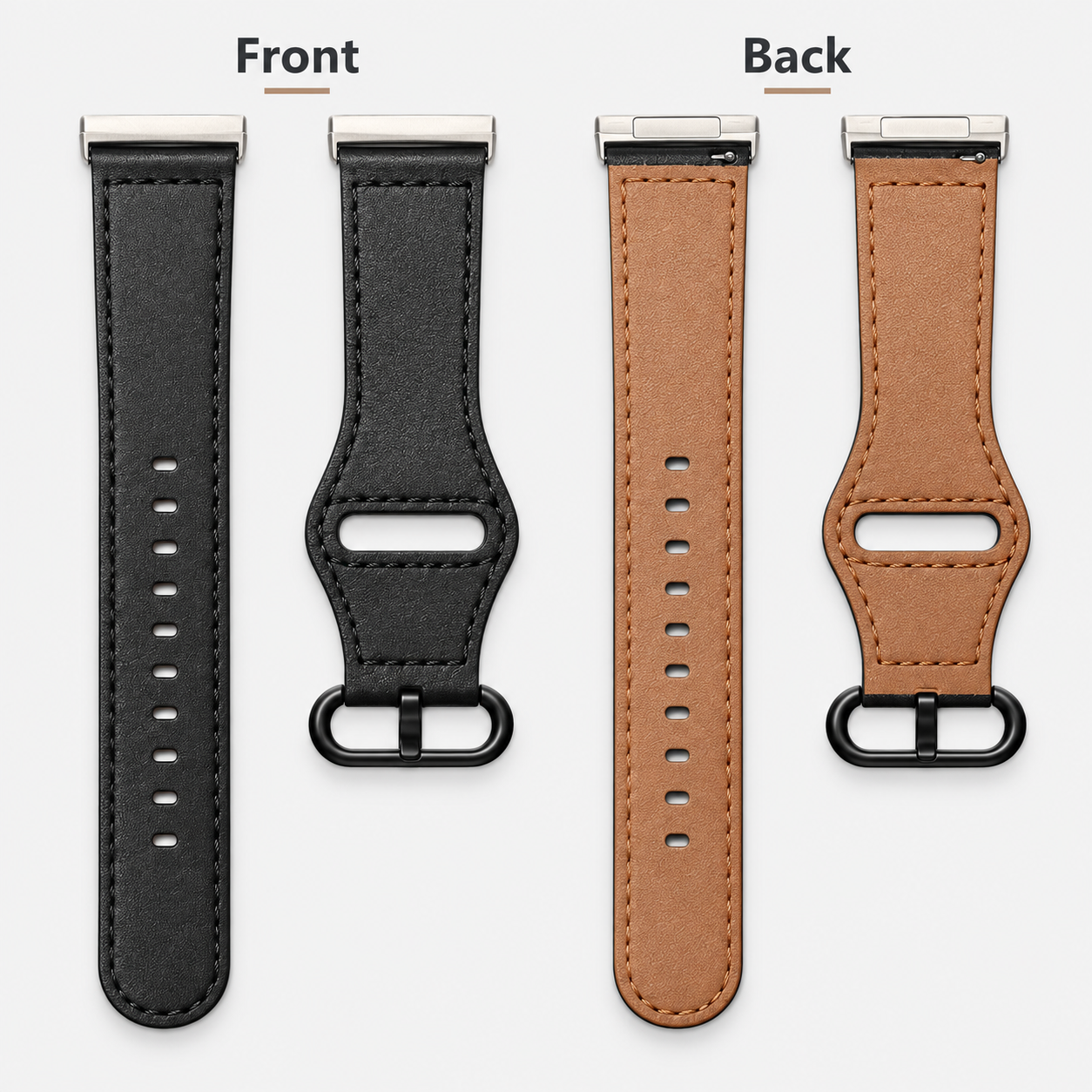 Image of Harper — Genuine Leather Band — Fitbit Versa 3/4 & Sense 1/2