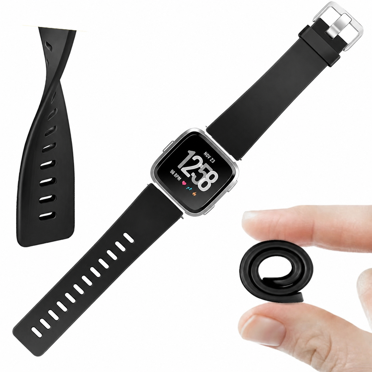 Image of Kellan — Correa deportiva de silicona — Fitbit Versa 1/2 y Lite