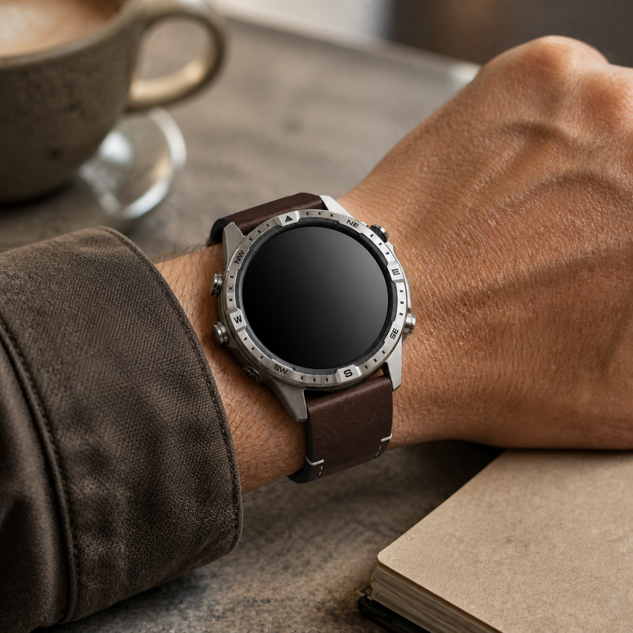 Image of Alder — Genuine Leather Band — Garmin QuickFit 26