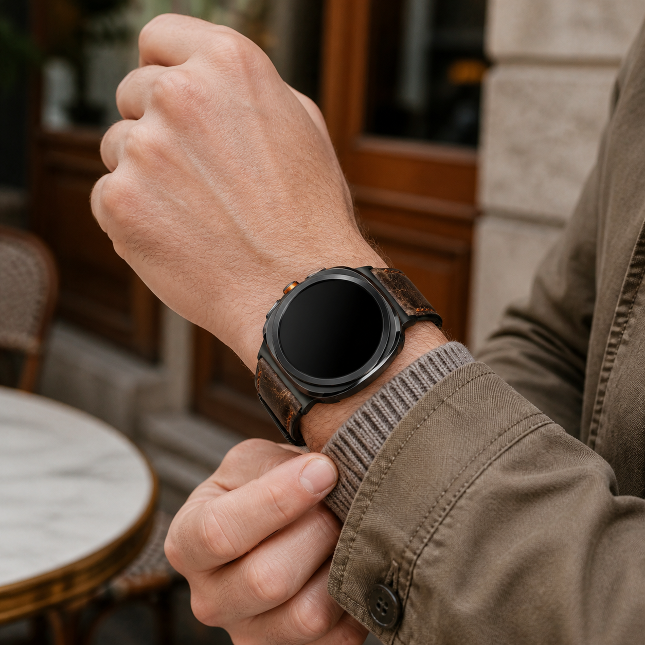 Image of Varden — Genuine Leather Band — Samsung Watch 8