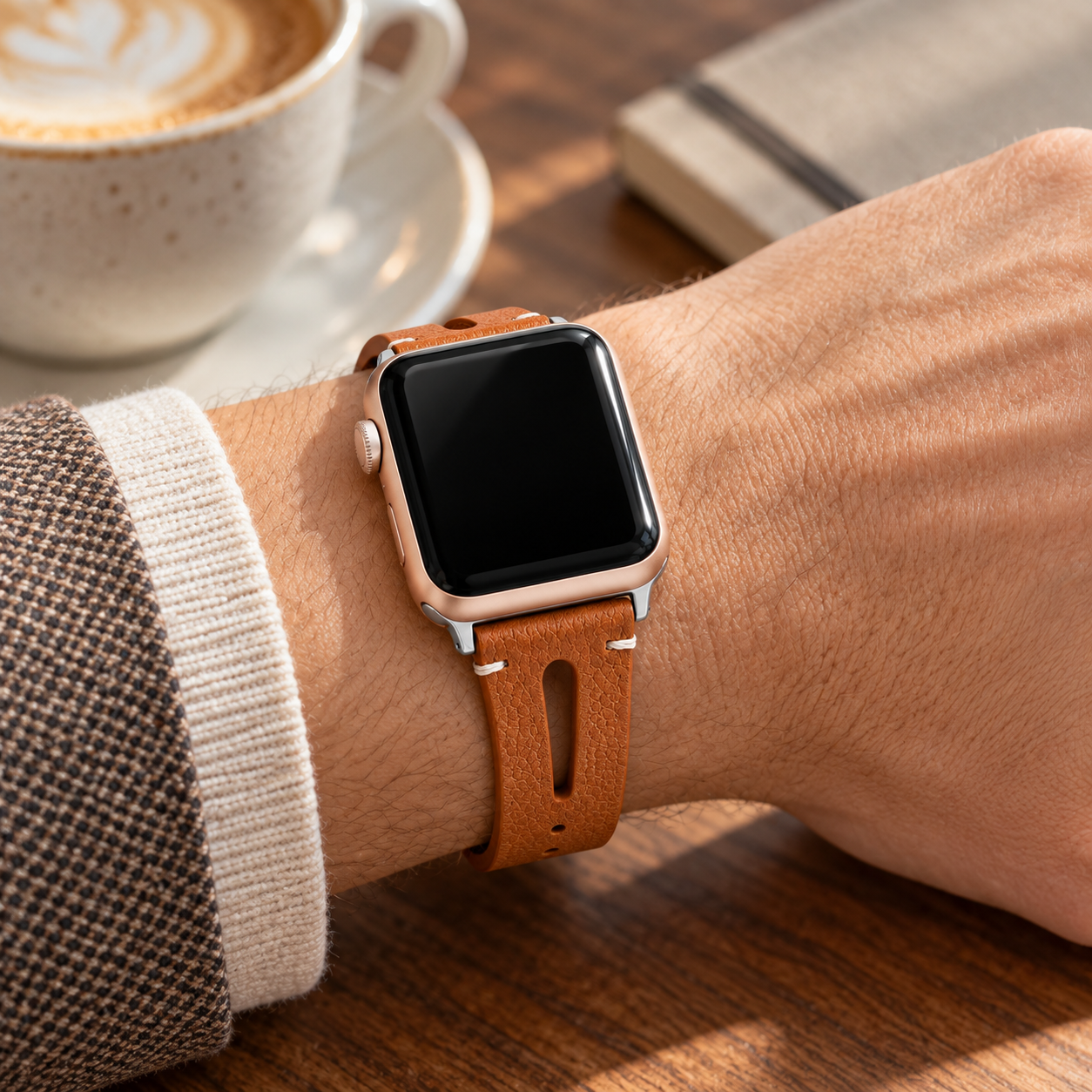 Image of Leora — Genuine Leather Strap — Apple Watch