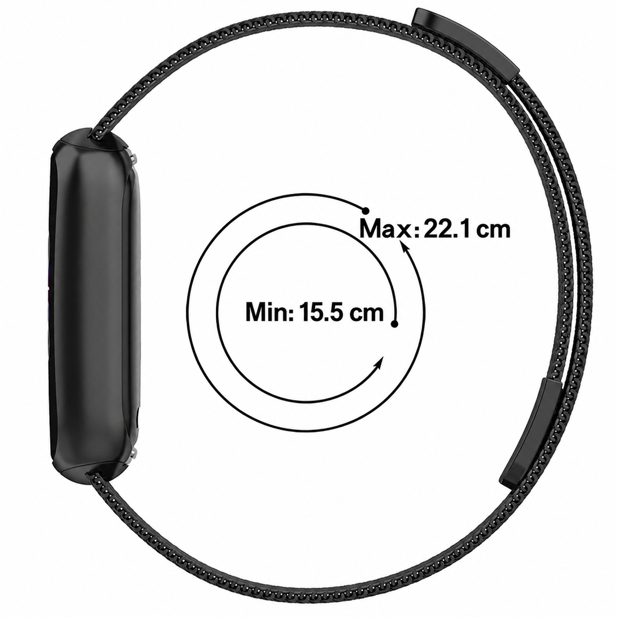 Image of Solin — Correa milanesa magnética — Fitbit Luxe