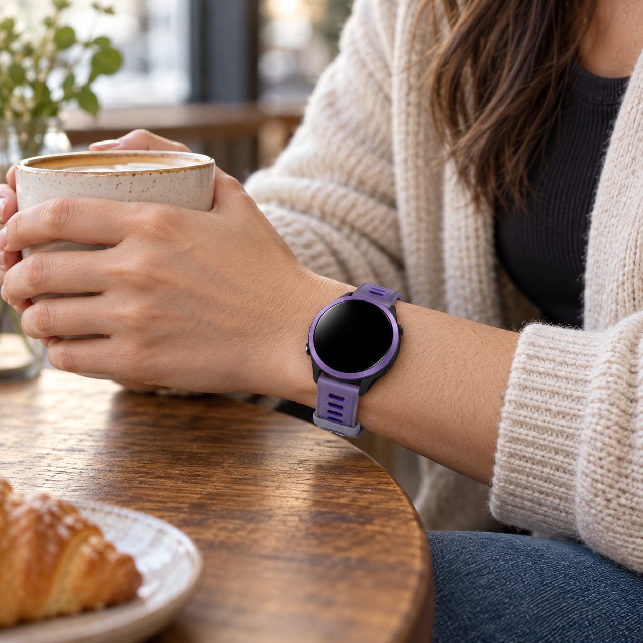 Image of Jelli jelly-style silicone sport band detail for Quick Release 22mm