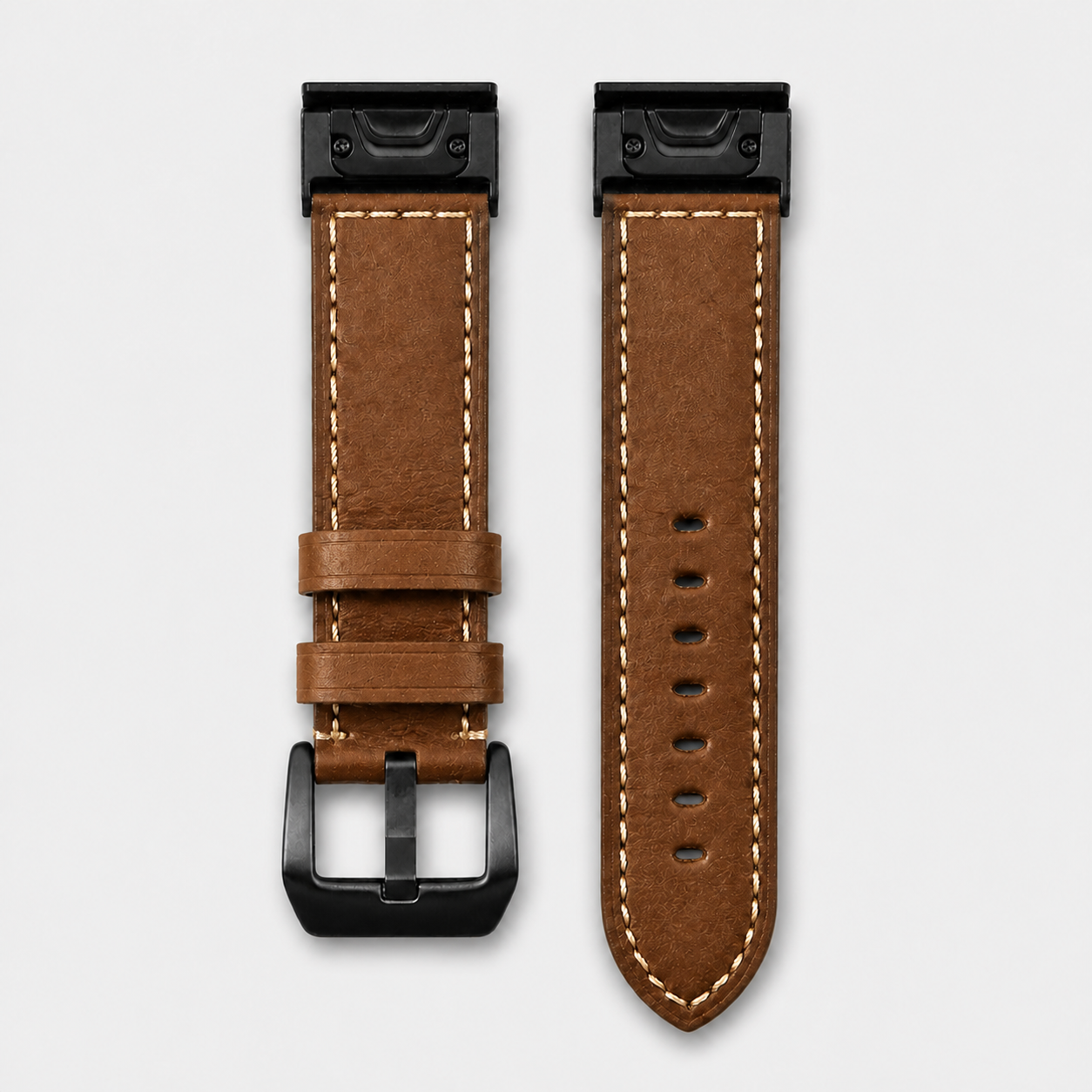 Image of Ronan — Genuine Leather Band — Garmin QuickFit 20