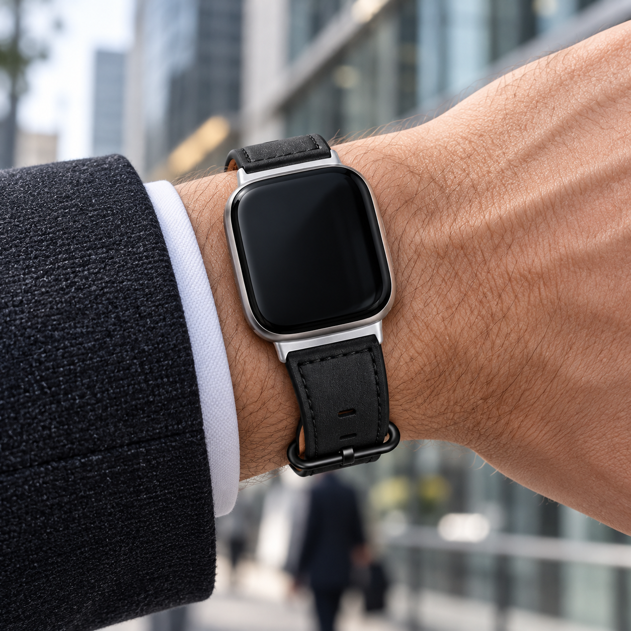 Image of Harper — Genuine Leather Band — Fitbit Versa 3/4 & Sense 1/2