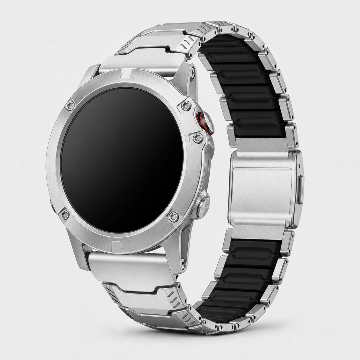 Image of Kovar — Stainless Silicone Link — Garmin QuickFit 22