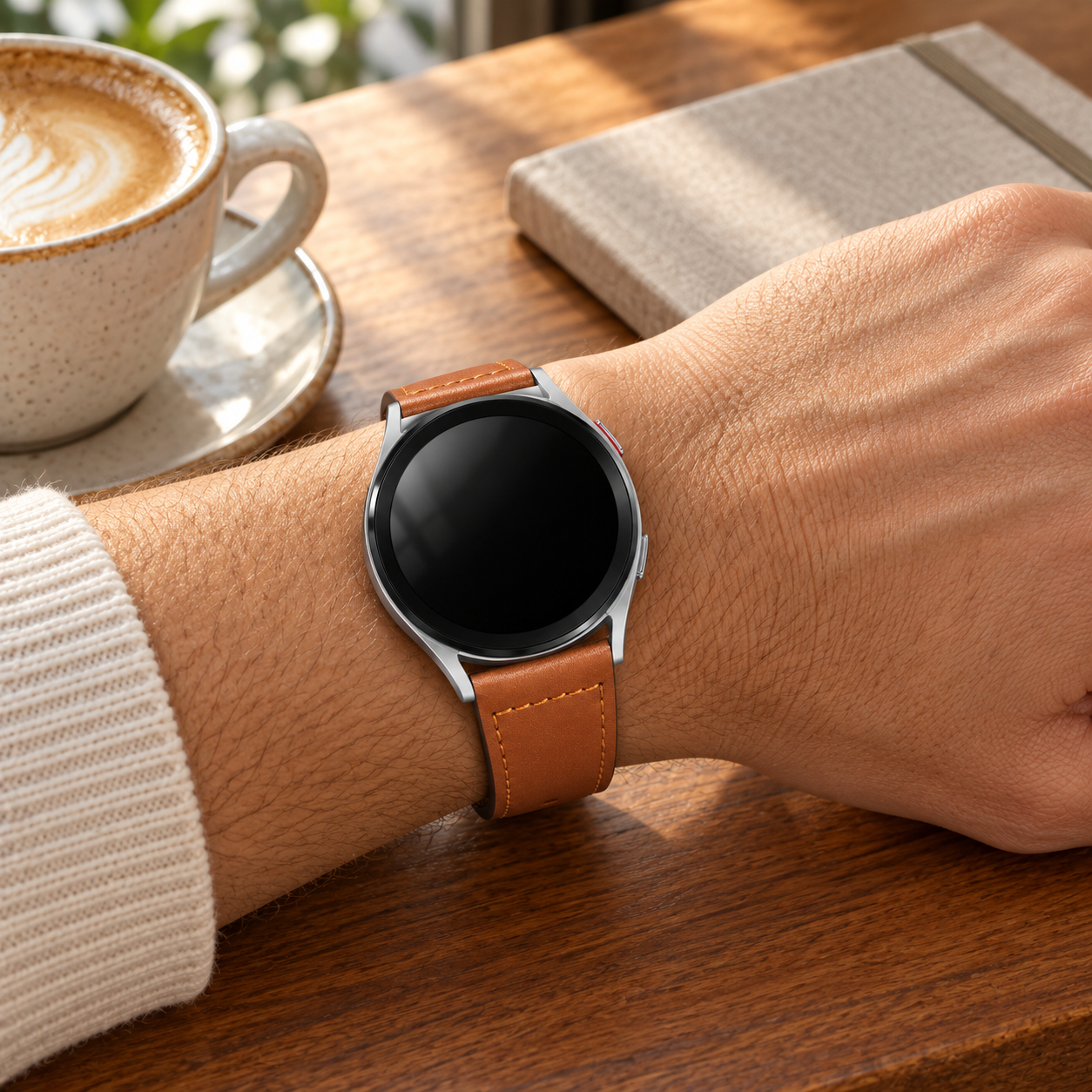 Image of Noren genuine leather pin-and-tuck band for 22mm quick-release watches