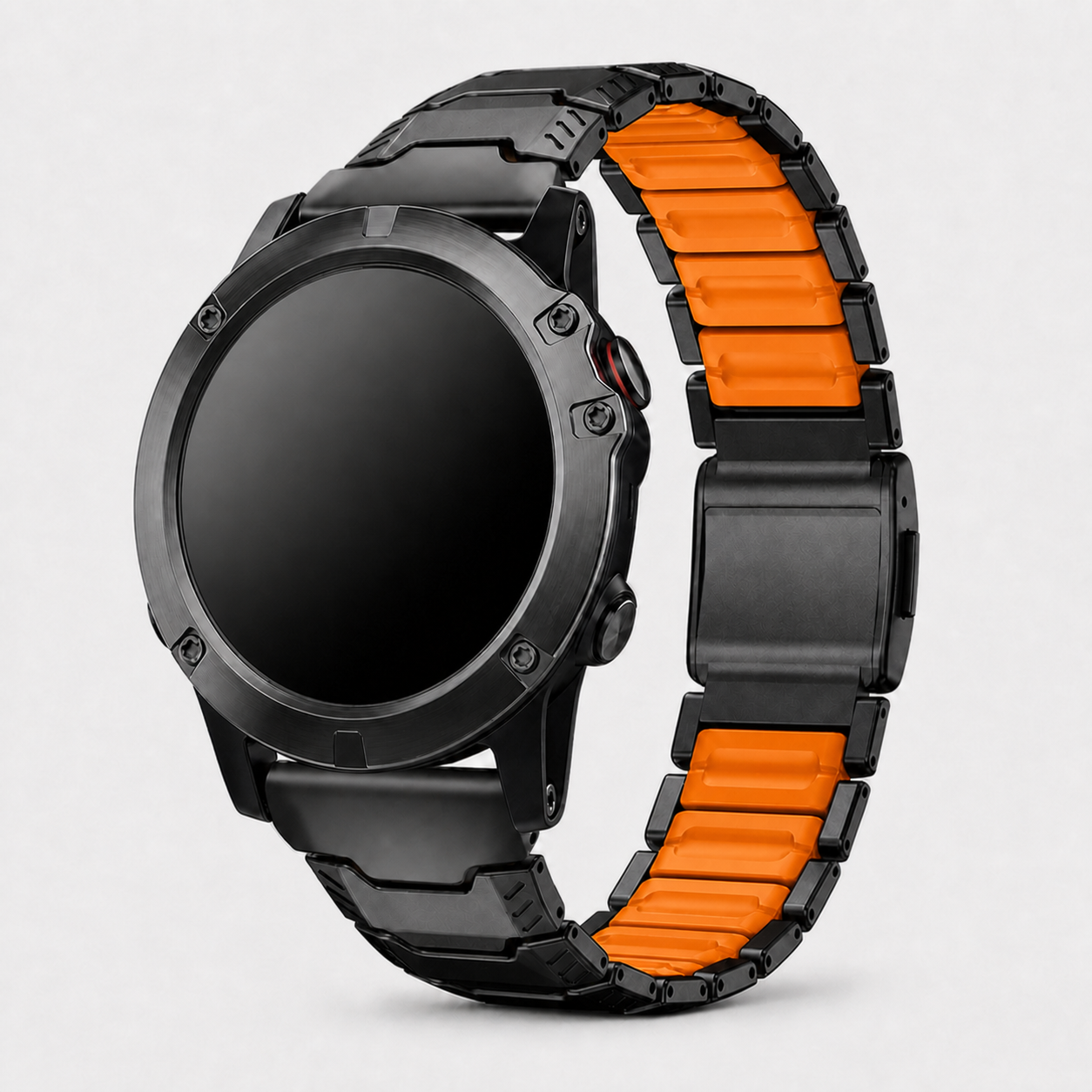 Image of Kovar — Stainless Silicone Link — Garmin QuickFit 22