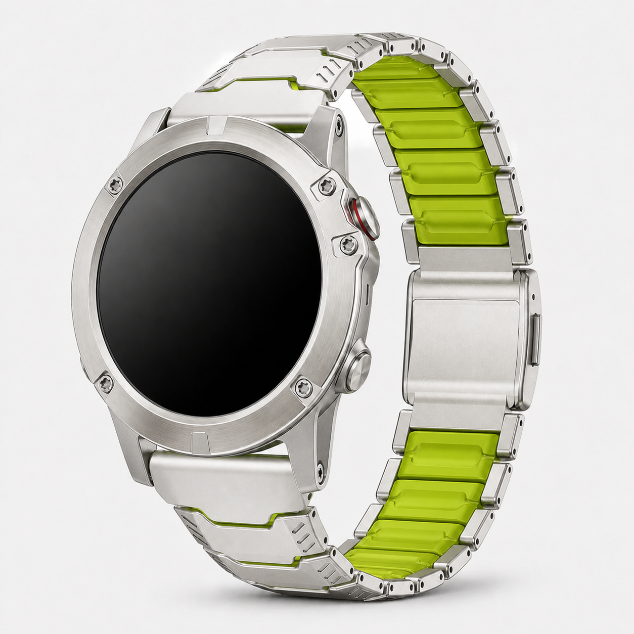 Image of Kovar — Stainless Silicone Link — Garmin QuickFit 22