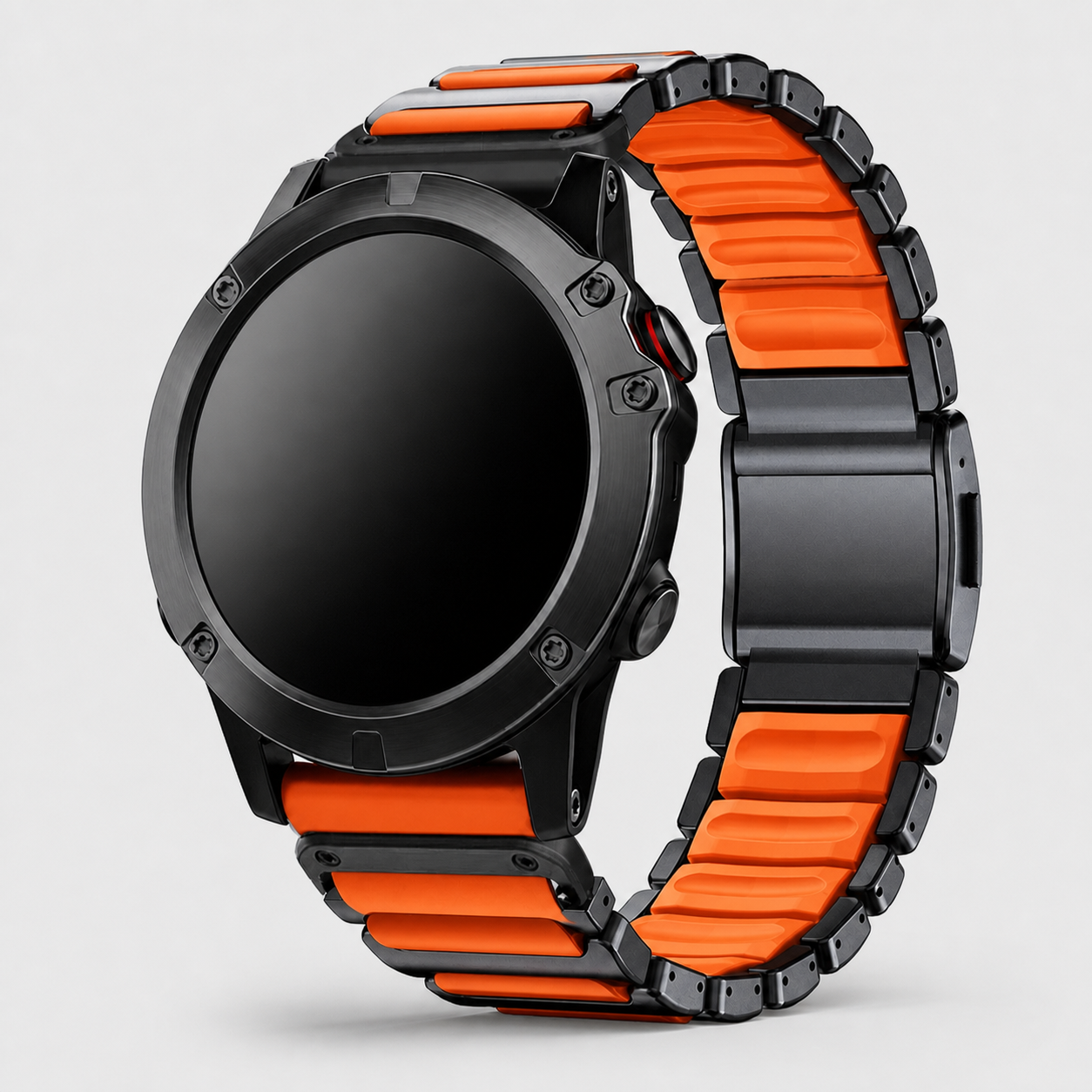 Image of Zephyr — Stainless Silicone Link — Garmin QuickFit 22