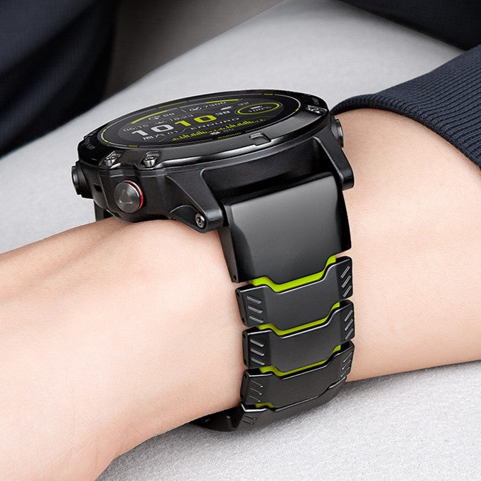 Image of Kovar — Stainless Silicone Link — Garmin QuickFit 22