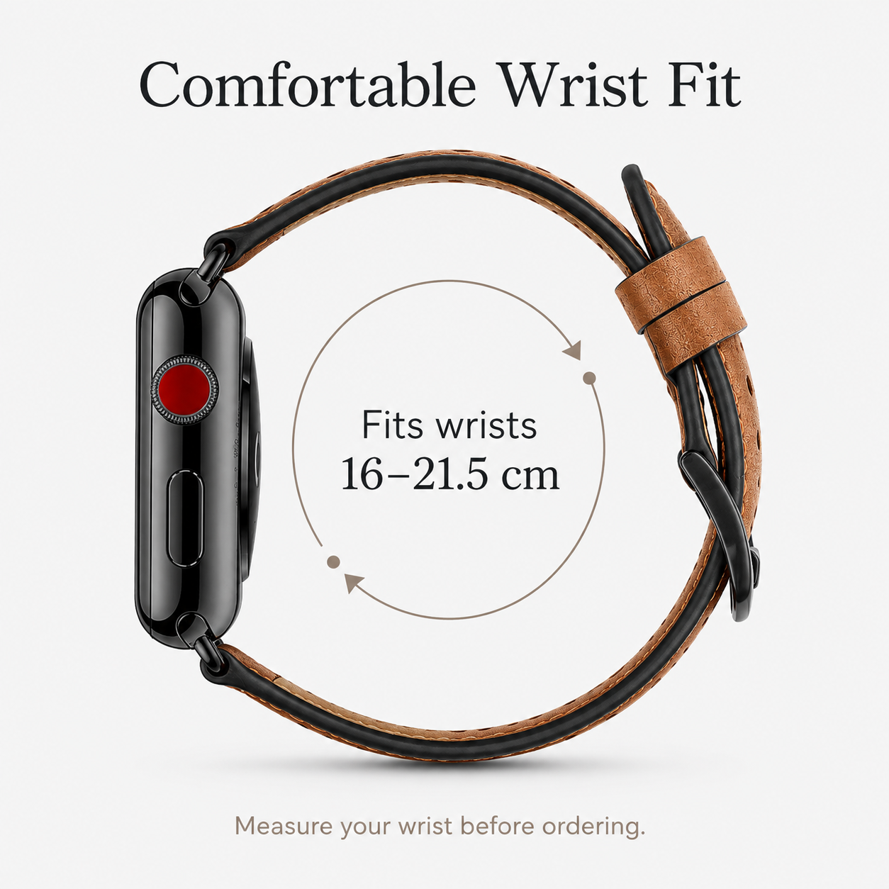 Image of Perrin — Genuine Leather Band — Apple Watch